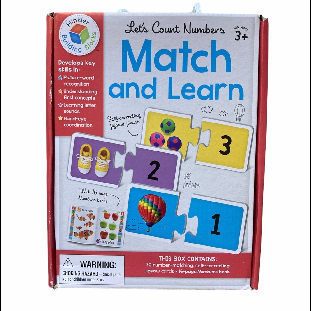 Hinkler Building Blocks Let’s Count Numbers Match & Learn Counting Game Toddler